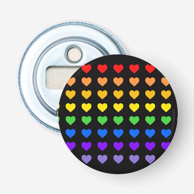 Rainbow Hearts Flasköppnare (Framsidan)
