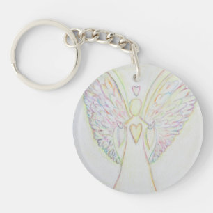 Rainbow Hearts Guardian Angel Anpassningsbar Keych