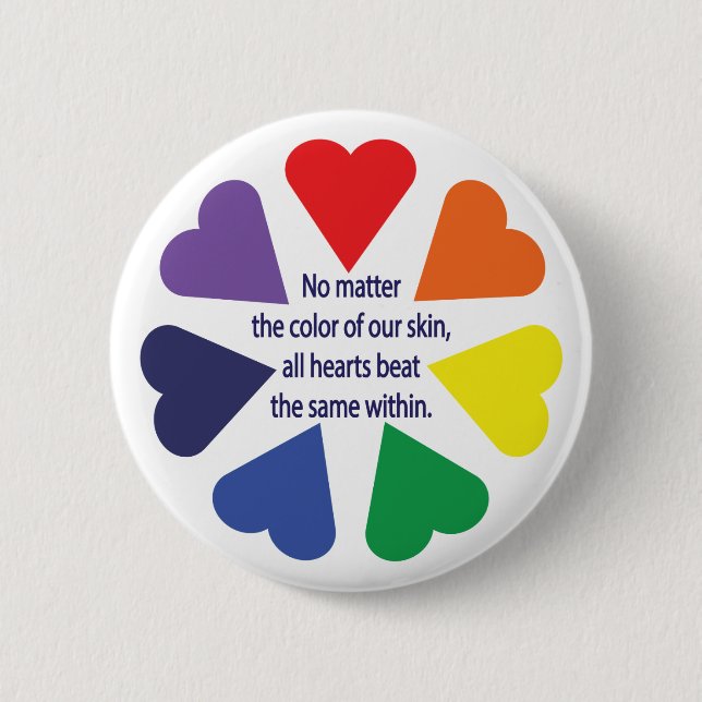 Rainbow Hearts Knapp (Framsida)
