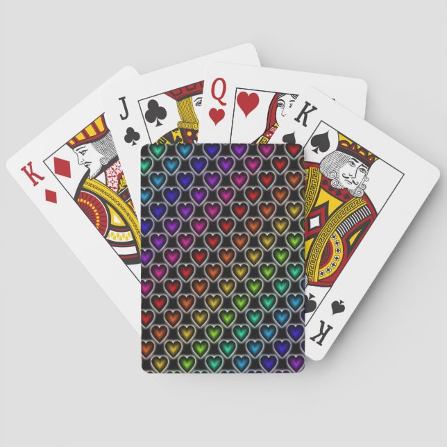 Rainbow Hearts Kortlek (Baksidan)