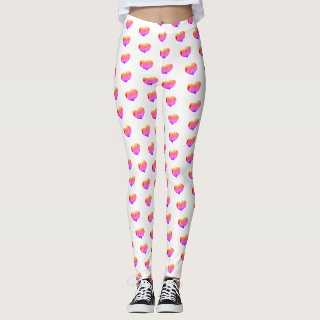 Rainbow Hearts - Leggings (Framsida)