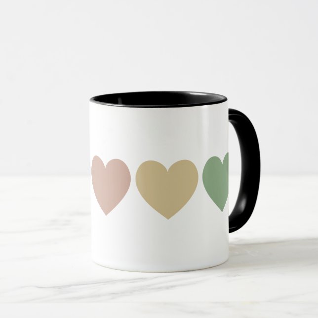 Rainbow Hearts Mugg (Framsida höger)