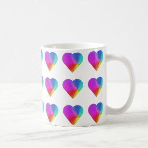 Rainbow Hearts Mugg