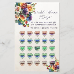 Rainbow Hearts och Ro Möhippa Bingo Flygblad