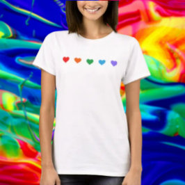 Rainbow Hearts Pride Shirt T