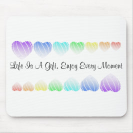 "Rainbow Hearts" som inspirerar Ord Mouse Pad Musmatta