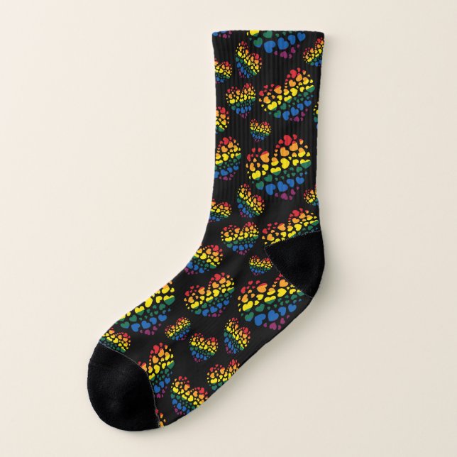 Rainbow Hearts Strumpor (Vänster utanför)