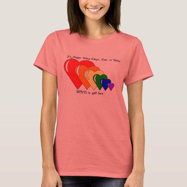 RAINBOW HEARTS TEE (Framsida)