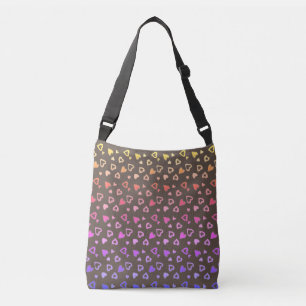 Rainbow Hearts Tote Axelväska