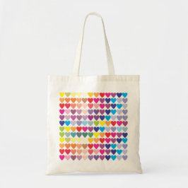 Rainbow Hearts Tygkasse