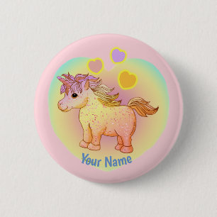 Rainbow Hearts Unicorn-stift Knapp