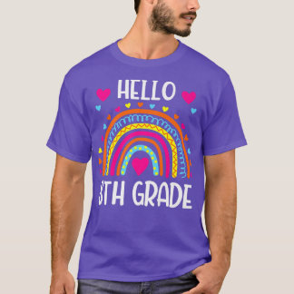 Rainbow Hej Eighth Klass Shirt 8th Klass tillbaka T