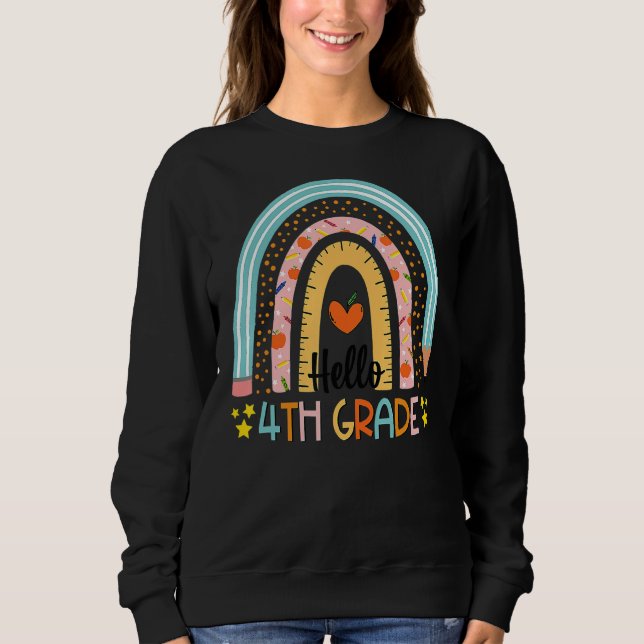 Rainbow Hej Fjärde fjärde Klass-lärardagen O T Shirt (Framsida)