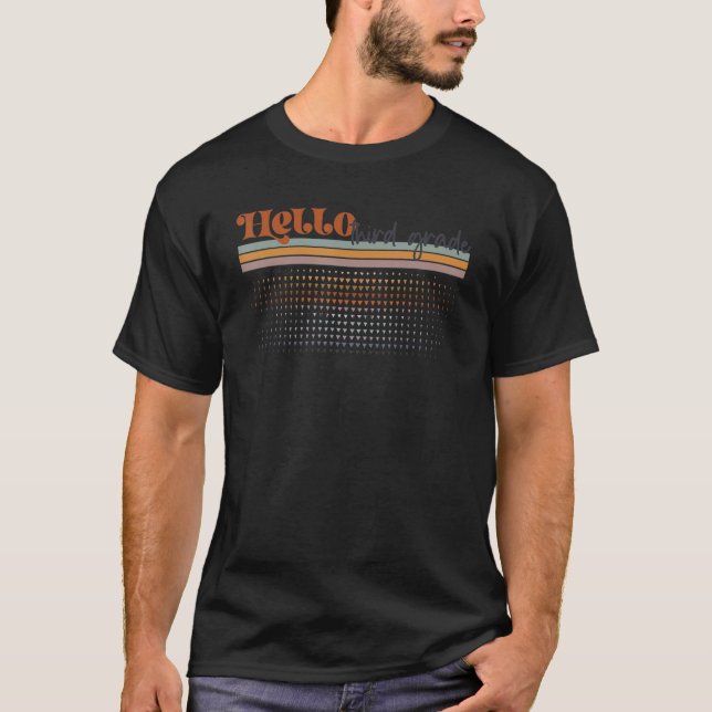 Rainbow Hej Tredje Klass-lärardagen T Shirt (Framsida)