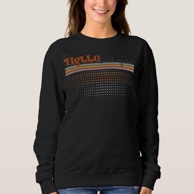 Rainbow Hej Tredje Klass-lärardagen T Shirt (Framsida)