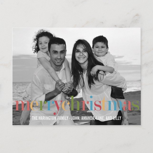 RAINBOW Helgdag Fotokort vykort (Framsida)