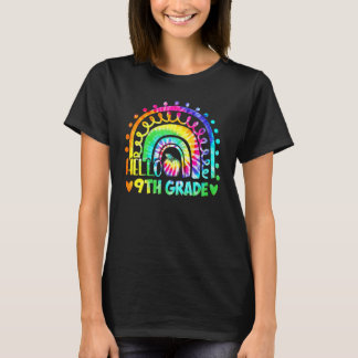 Rainbow Hello 9th Ninth Grade Back To School Teach T Shirt