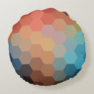 Rainbow Hexagon Chevron Mönster Dekorativ kudde