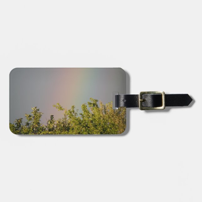 Rainbow Himlar Anpassningsbar Luggage Tag Bagagebricka (Horisontell Framsida)