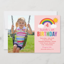 Rainbow Himlar Rosa Photo Flick kalas