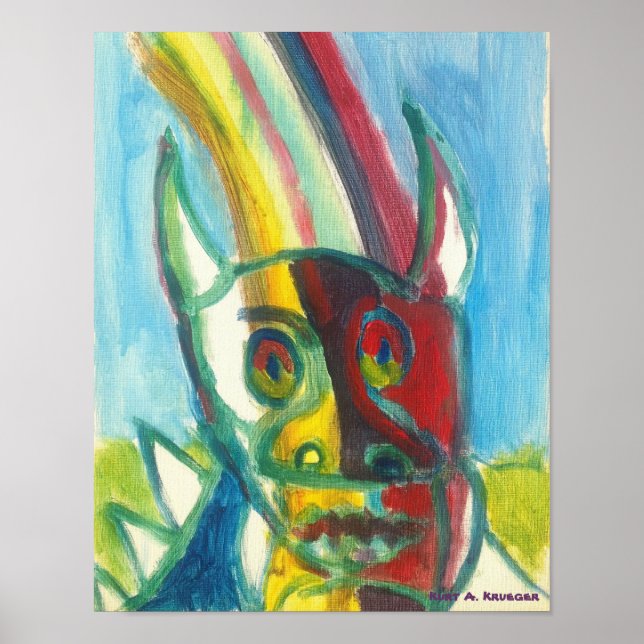 Rainbow Hodag Poster (Framsidan)