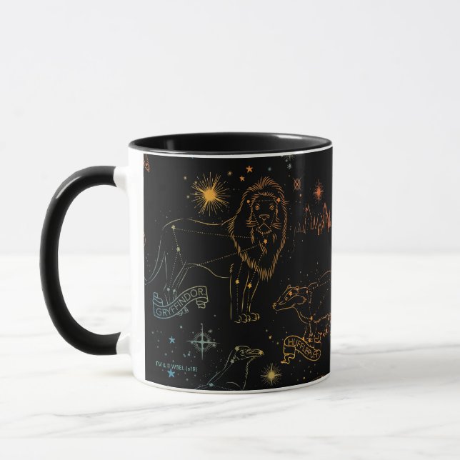 Rainbow HOGWARTS™ Houses Constellations Mugg (Vänster)