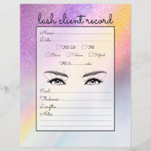Rainbow Holograph Glitter Ombre Lash Client-post