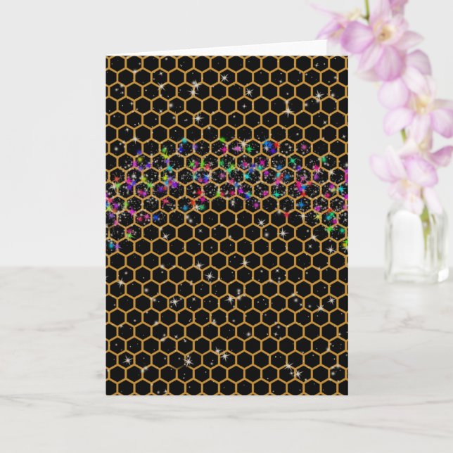 Rainbow Honeycomb Kort (Orkide)