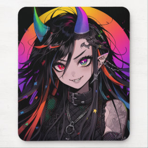 Rainbow Horned Goth Punk Anime Girl Musmatta