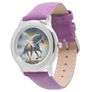 Rainbow Horse and Rainbows Armbandsur