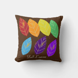 Rainbow Höst löv Black Kudde