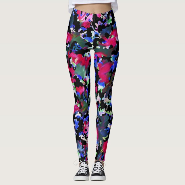 Rainbow Höst löv Leggings (Framsida)