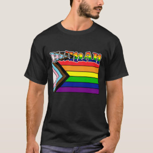 Rainbow Human HGBTQ Flagga Support och Pride T-Shi T Shirt