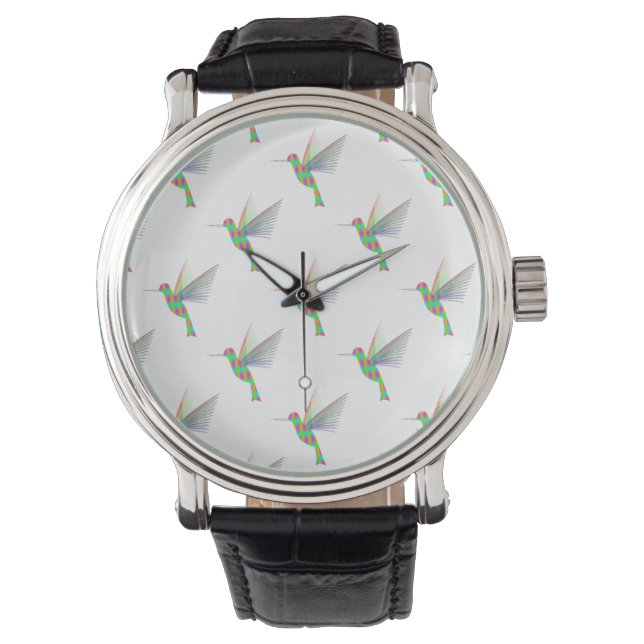 Rainbow Hummingbird Armbandsur (Framsida)