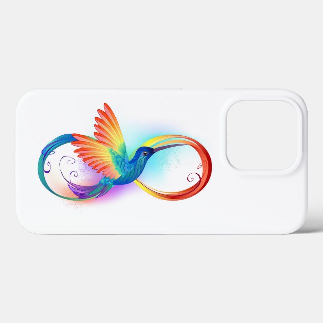 Rainbow Hummingbird med oändlighetssymbol (Baksida (horisontell))