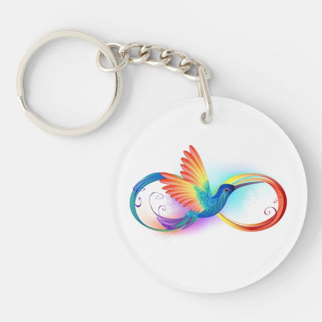 Rainbow Hummingbird med oändlighetssymbol (Framsidan)
