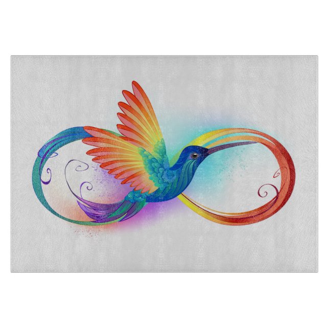 Rainbow Hummingbird med oändlighetssymbol (Framsidan)