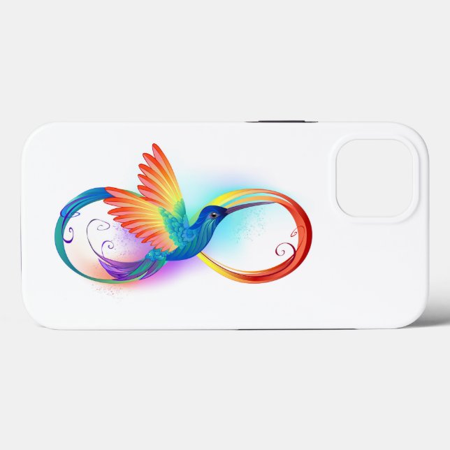 Rainbow Hummingbird med oändlighetssymbol (Baksida (horisontell))