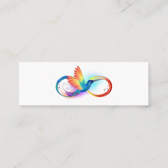 Rainbow Hummingbird med oändlighetssymbol (Framsida)