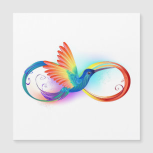 Rainbow Hummingbird med oändlighetssymbol