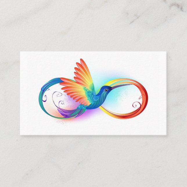 Rainbow Hummingbird med oändlighetssymbol (Framsida)