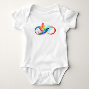 Rainbow Hummingbird med oändlighetssymbol T Shirt