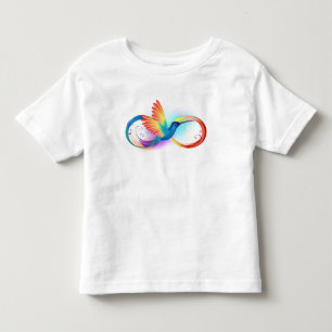 Rainbow Hummingbird med oändlighetssymbol T Shirt
