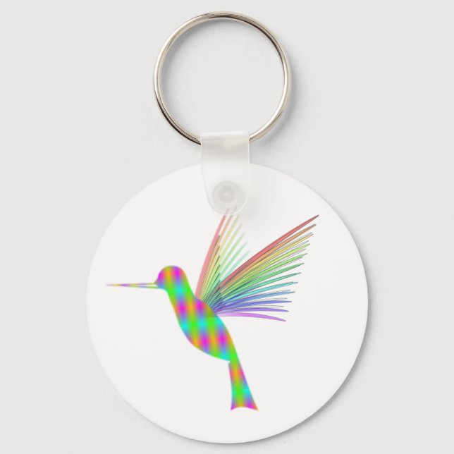 Rainbow Hummingbird Nyckelring (Framsida)