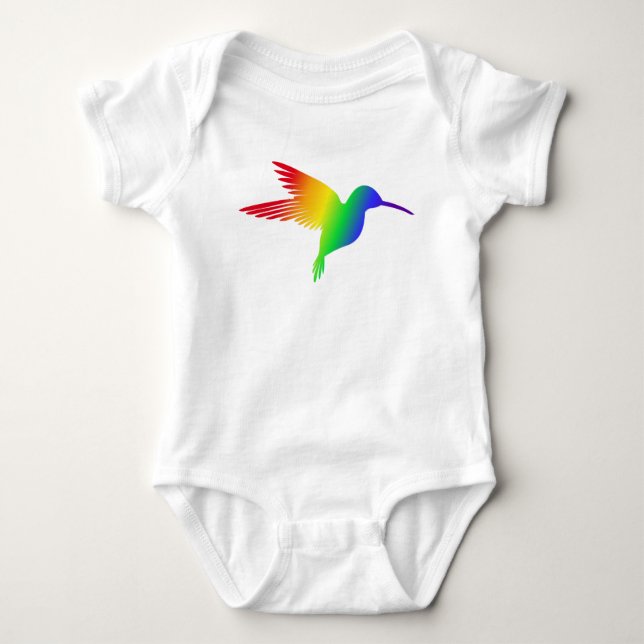 Rainbow Hummingbird T Shirt (Framsida)
