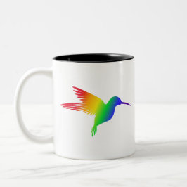 Rainbow Hummingbird Två-Tonad Mugg