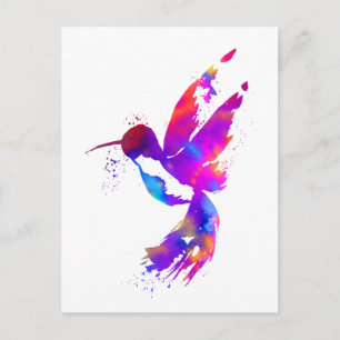 Rainbow Hummingbird Vykort