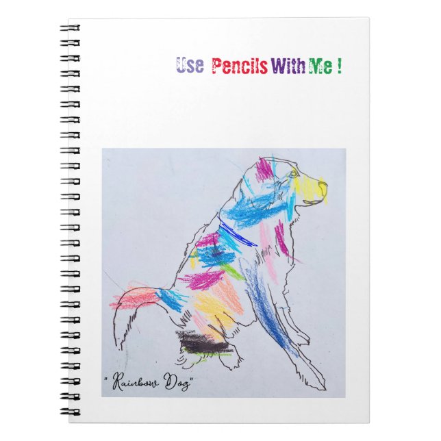 "Rainbow Hund" bärbar dator Anteckningsbok (Framsidan)