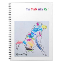 "Rainbow Hund Chalk" bärbar dator Anteckningsbok