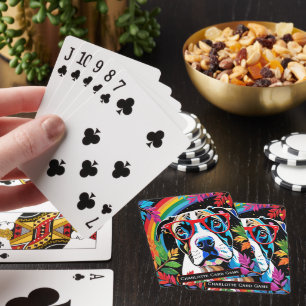 Rainbow Hund in Autumn Monogram children Old Maid Casinokort